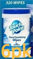 6pk TP Hand Sanitizing Wipes, 320 Wipes Each