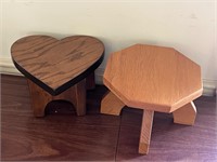 Vintage wooden stools