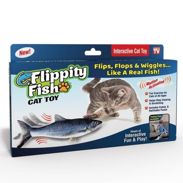Flippity Fish Cat Toy Ss Seen on TV  Flops and Wig