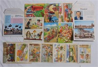 Assorted Vintage Postcards / Comic Cards
