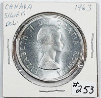 1963  Canada 80% Silver Dollar