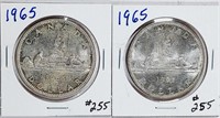 2  1965  Canada 80% Silver Dollars