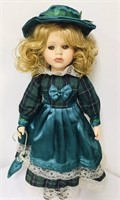 Antique Victorian Style Dress 16" Porcelain Doll