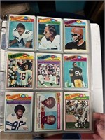 1977 TOPPS FOOTBALL CARDS IN BINDER