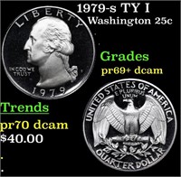 Proof 1979-s TY I Washington Quarter 25c Grades GE