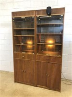 (2) Matching Display Cabinets