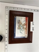 Lou Brock Boy Scouts Framed Stats Signed?