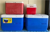 W - LOT OF 4 COOLERS (G34)