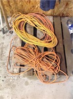 Large orange extension cords