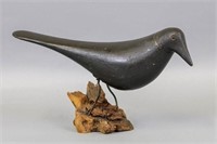 Charles Perdew Crow, Henry IL, Glass Eyes, 15"L,