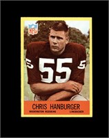 1967 Philadelphia #183 Chris Hanburger RC NRMT+