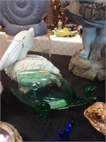 Green glass whale