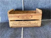 South Carolina Peaches Wooden Crate