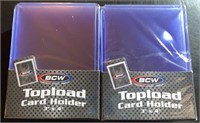 (50) New Top Loaders for Cards