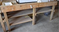 Custom work bench 8 ft. x 4 ft. x 44 in.