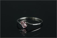 18K Gold Pink Sapphire Ring Appraised $707