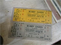 BOBBY DARIN CONCERT TICKETS -- 1962