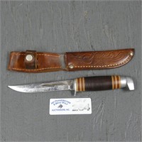 Queen Steel #84 Fixed Blade Knife & Sheath