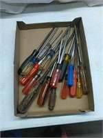 Box of large screwdrivers
