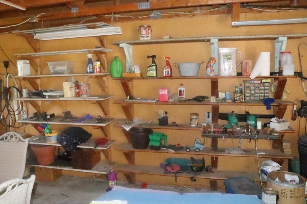 Contents of South Wall of Garage