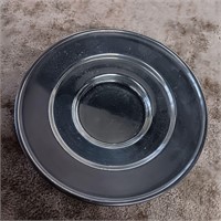 Silver or Pewter toned Halmarked Dish or Saucer