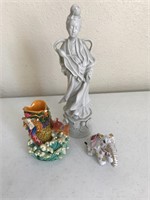 Asian Inspired Woman Figurine & More