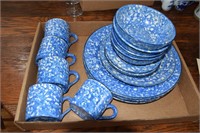 Blue and White Hand Painted Dinner Made by