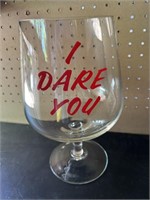 "I Dare You" Jumbo Drinking Glass