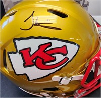 Signed Tyreek Hill KC Helmet COA BGS