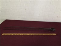 Antique long handle hand forge blacksmith tool.