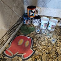 Vintage Disney-Mickey Mouse Cups-Shot Glasses-Etc