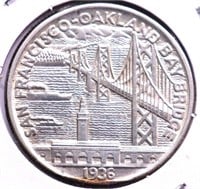 1936 S BAY BRIDGE HALF DOLLAR AU