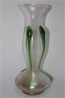 Lovely Art Nouveau Favrile Style Glass Vase,