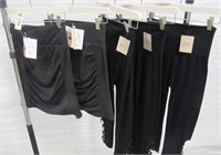 (3) Pair Black Pants & (2) Skrunch Skirts (Var.