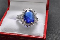 3.62ct Princess Diana sapphire ring