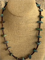 Turquoise & Heishi Bead Necklace