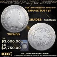 ***Auction Highlight*** PCGS 1795 Centered Bust Dr
