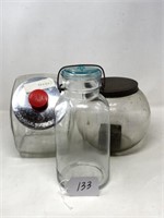 2 Store Jars & Glass Canning Jar
