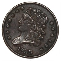 1833 Classic Head Copper Half Cent