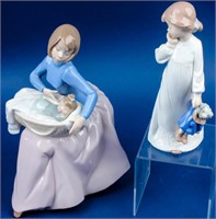 Lot of 2 Lladro NAO Porcelain Figurines