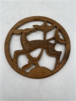 HAND CARVED WALL HANGING