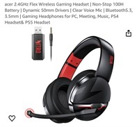 acer 2.4GHz Flex Wireless Gaming Headset