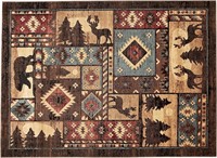 Home Dynamix Buffalo Rustic Area Rug, Bear