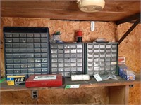 Small Organizers Full Of Bolts, Screws, And Other