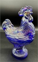 Westmorland Cobalt Carnival Rooster Dish