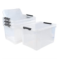 Drephia 4 Pack Clear Latch Storage