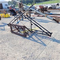 Home made sprayer boom for compact tractor front