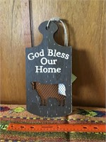 God bless our home cow decor