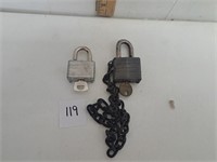 Vintage Padlocks with Keys