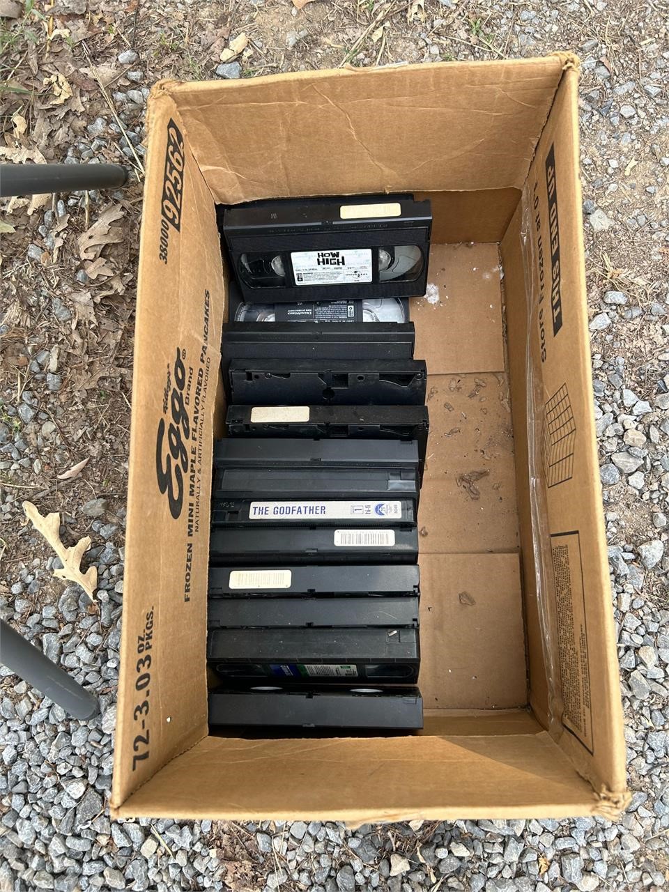 assorted vcr tapes